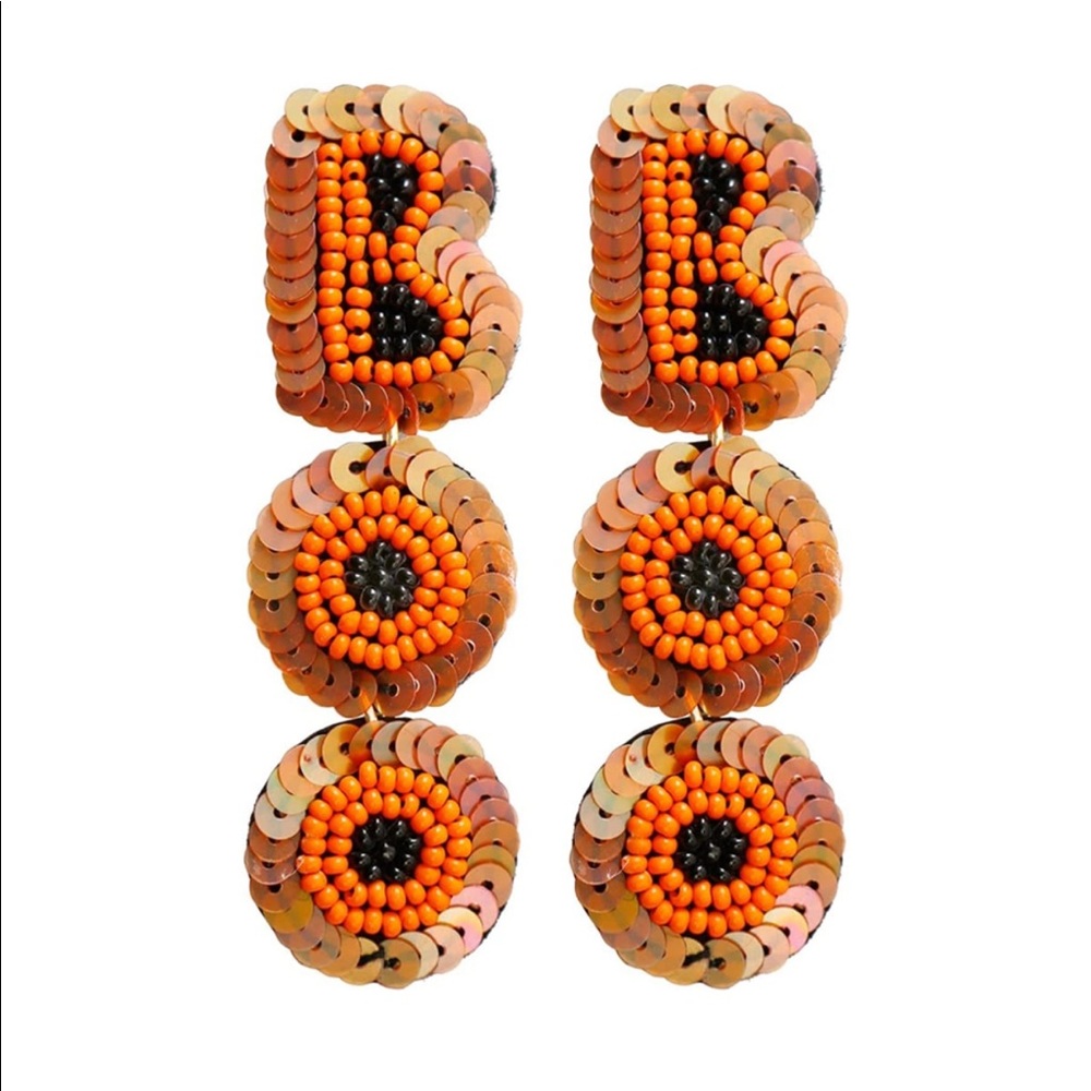 Orange Boo Earrings